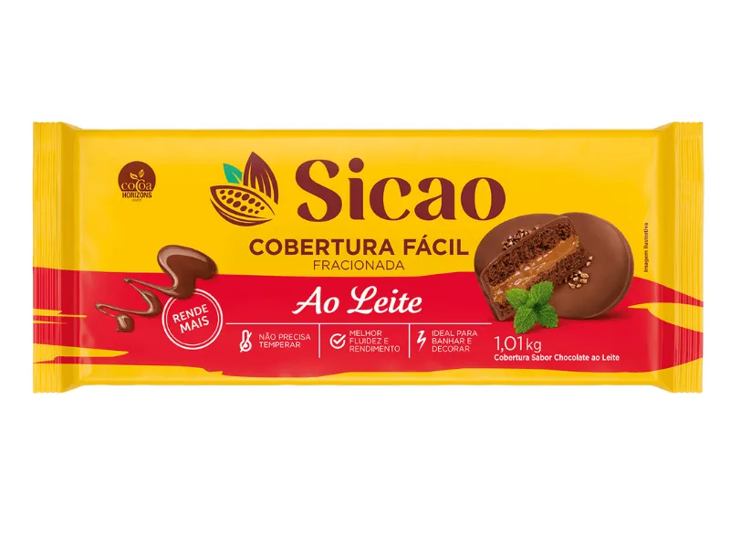 Cobertura Fácil Fracionada Sicao Ao Leite 1kg