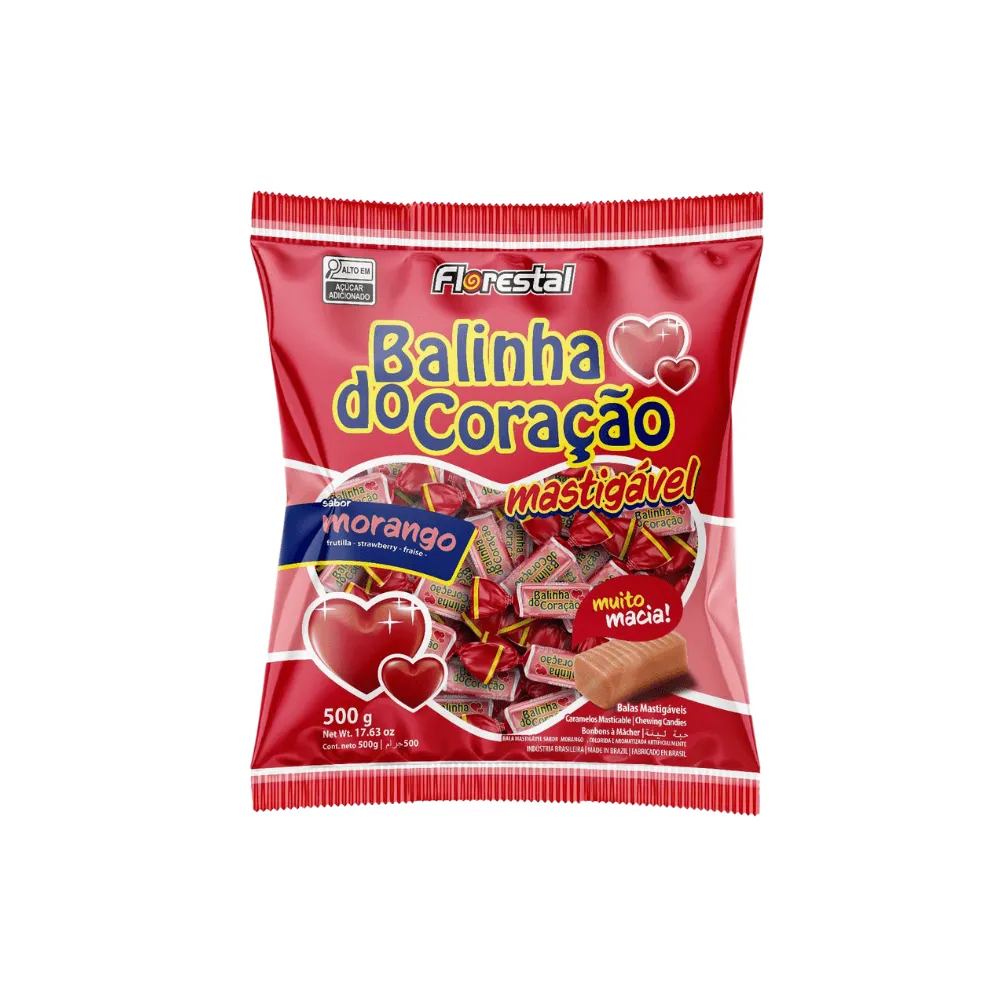 Saco Balinha do Coração Mastigável 500g