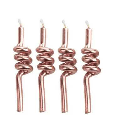 Vela Tubo Silver Festas CORES com 4 un.