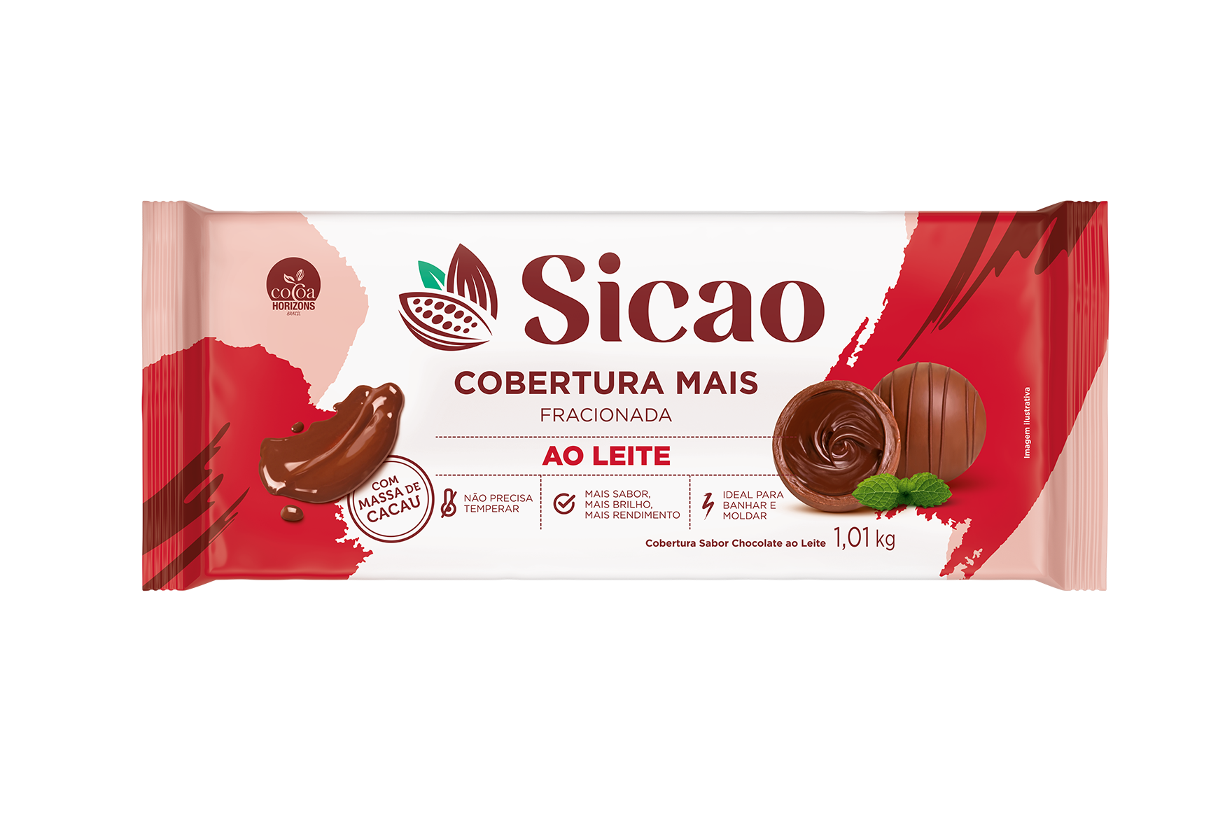 Sicao Cobertura Mais ao Leite 1,01kg