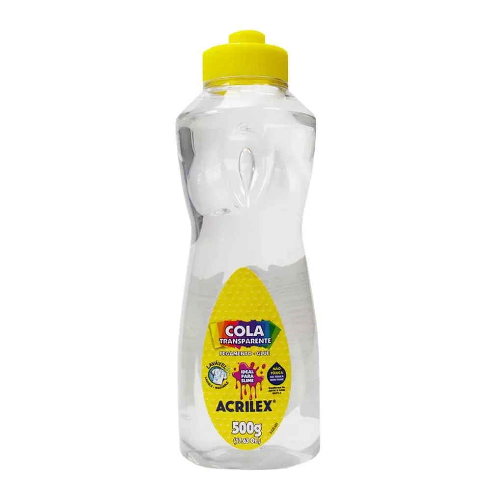 Cola Transparente Acrilex 500g