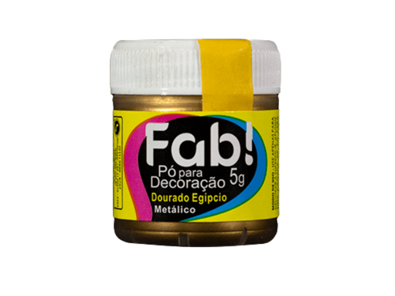 Pó para decoração FAB 5g TONS DOURADO