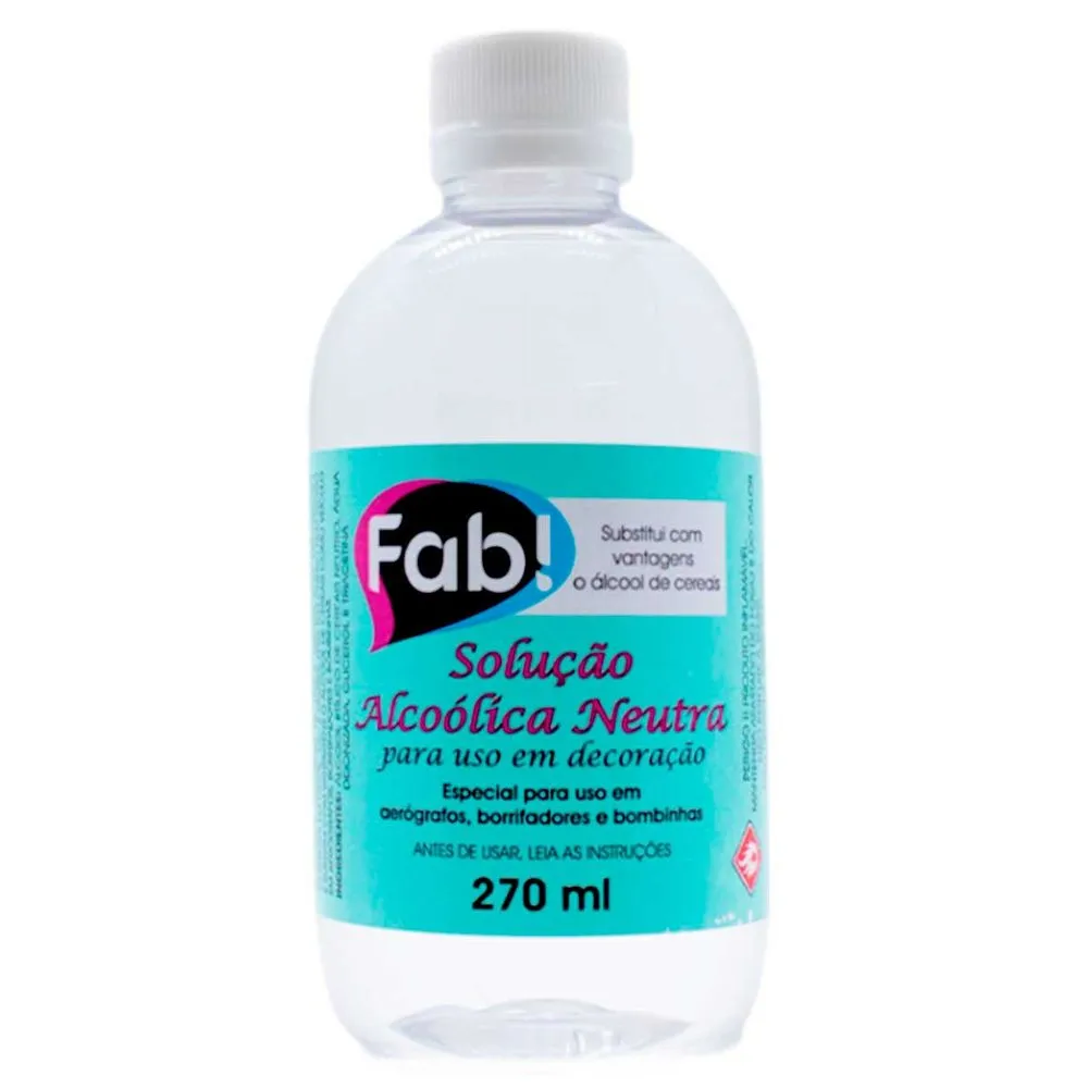 Solução Alcoólica Neutra Fab 270ml