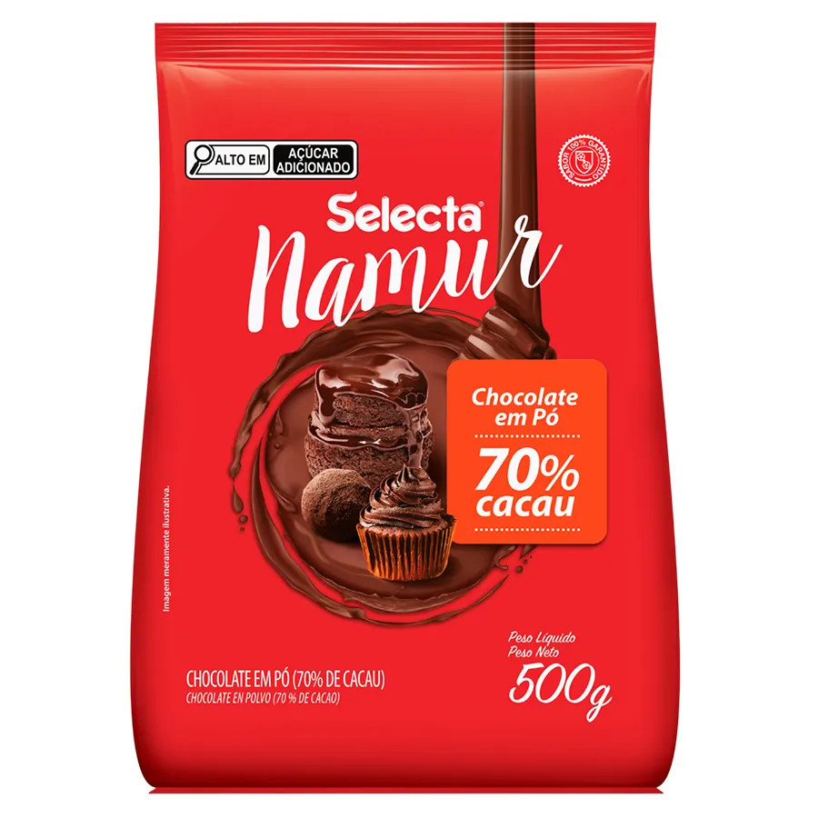 Chocolate em Pó Selecta Namur 70% 500g