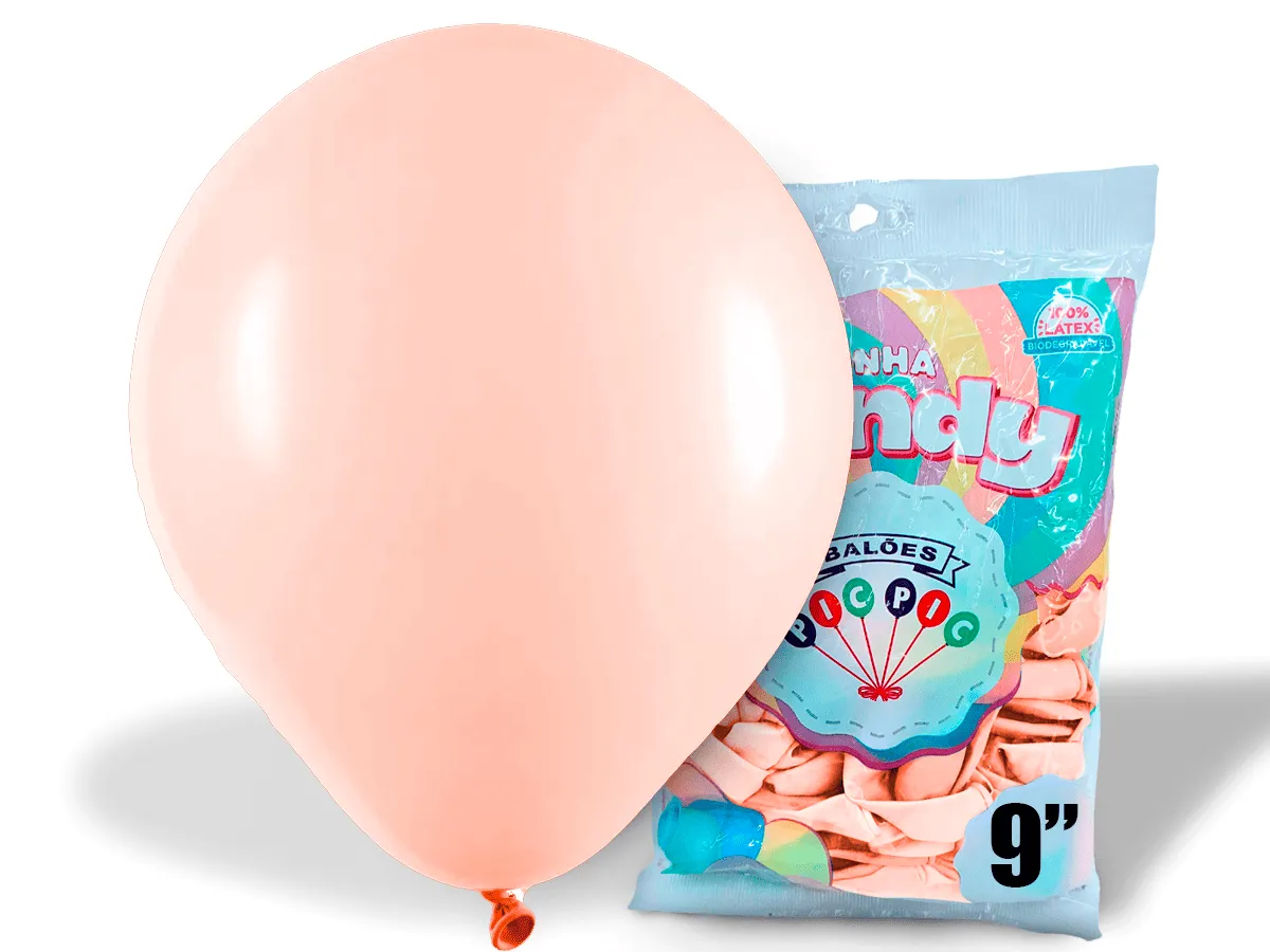 Balões Pic Pic Candy Collor 9'' com 50 un. CORES