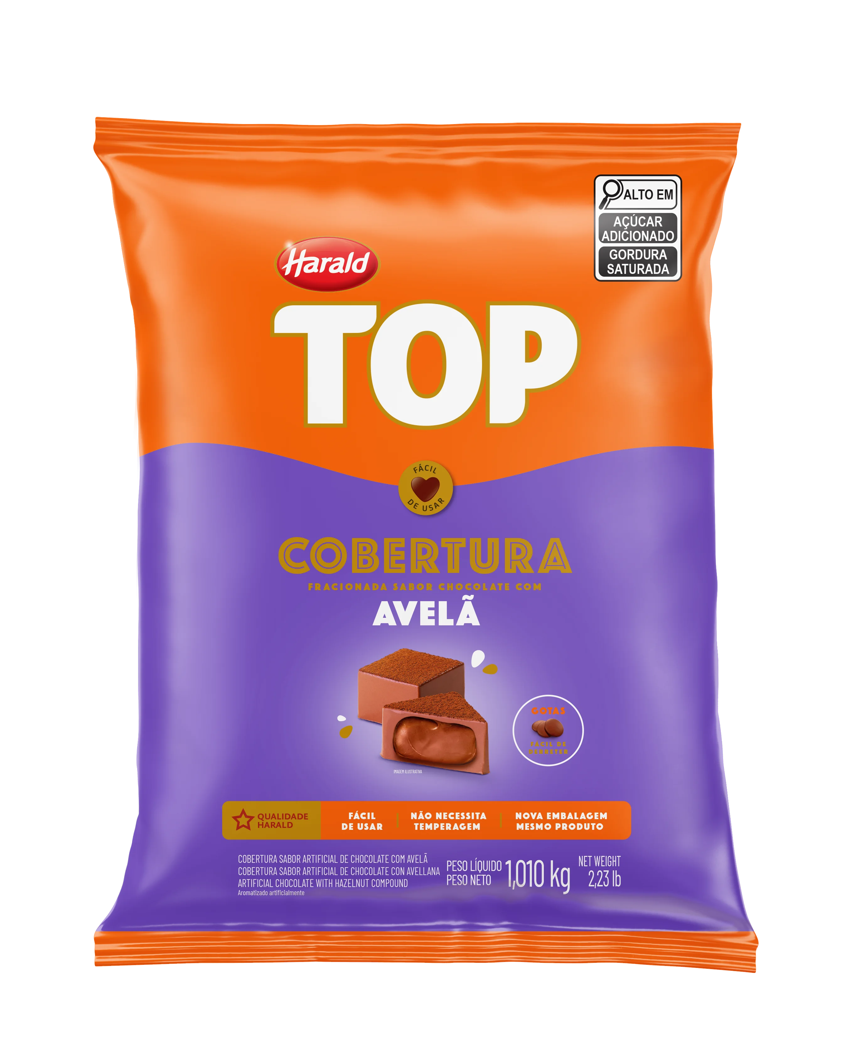 Cobertura Harald Top Avelã 1,010kg