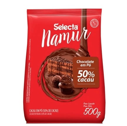 Chocolate em Pó Selecta Namur 50% 500g