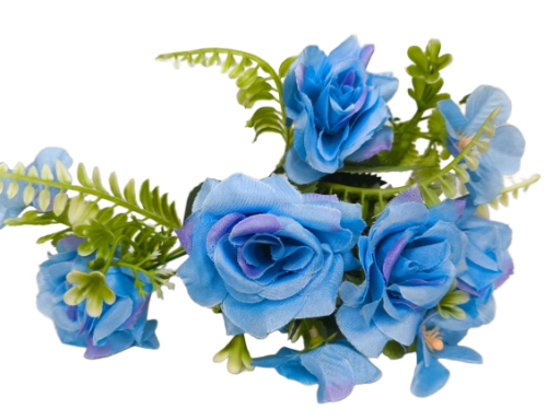 Buquê de rosas azuis