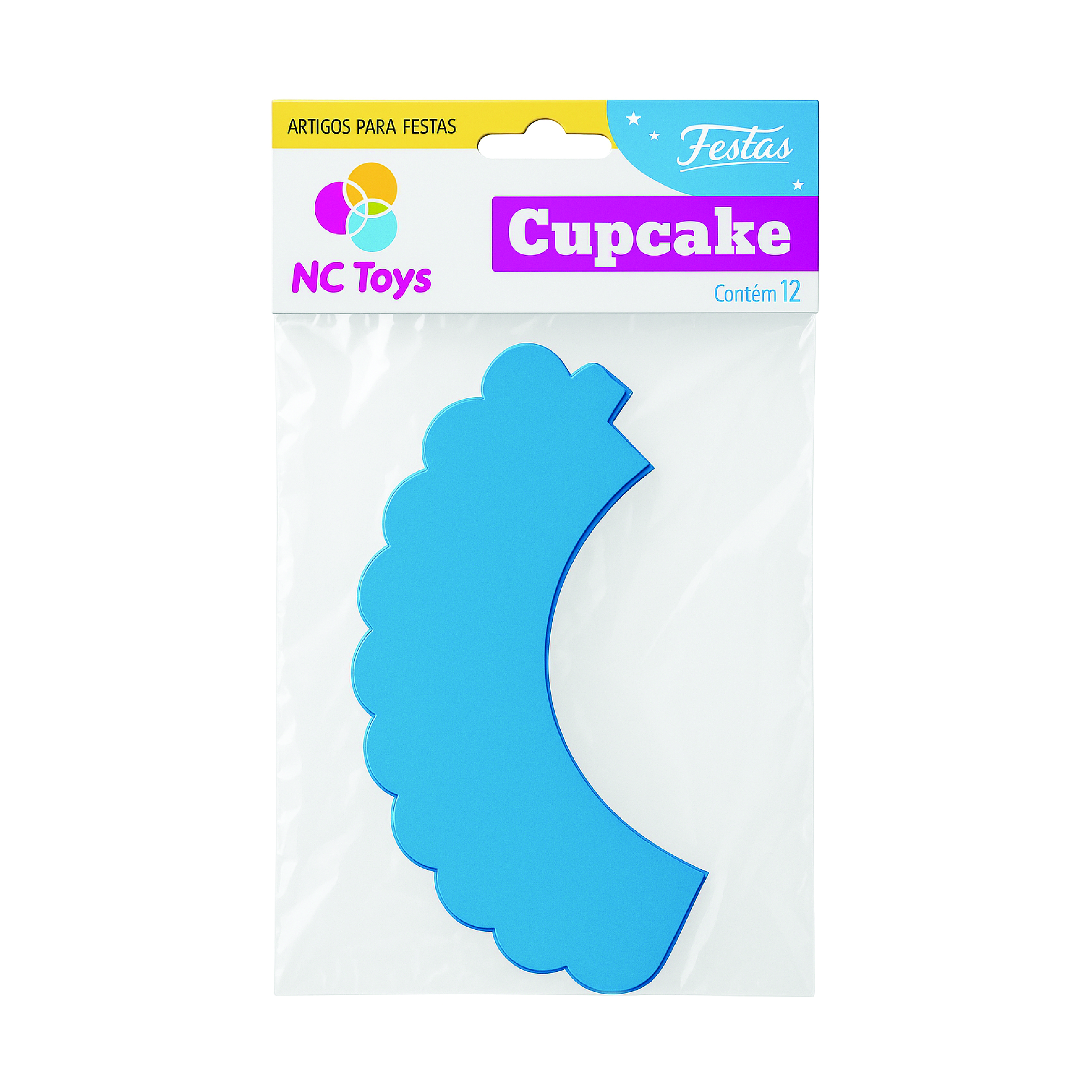 Saia Grande Cupcakes NC Toys com 12 un. CORES