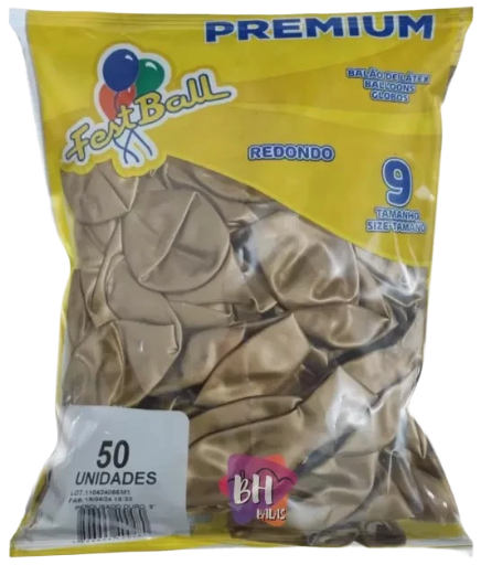 Balões Perolizado Festball 9" CORES