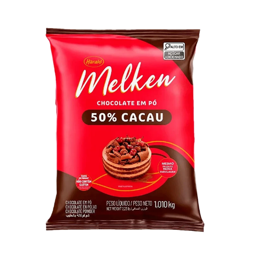 Chocolate em Pó 50% Melken 1Kg
