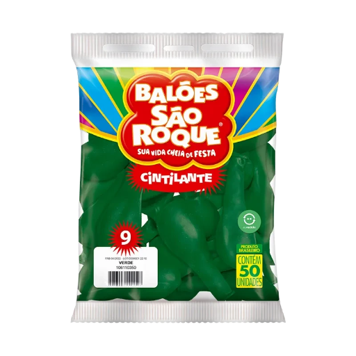 Balões São Roque Cintilante 9"