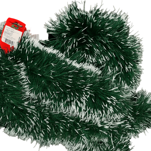 Festão Natalino Verde com Branco TAMANHOS