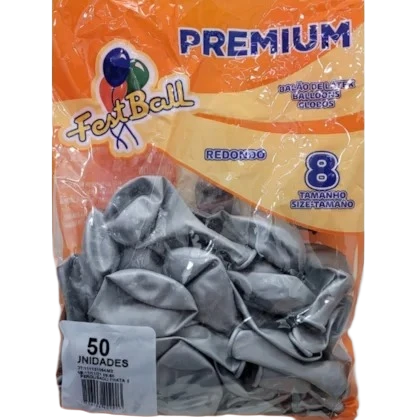 Balões Perolizado Festball 8" CORES