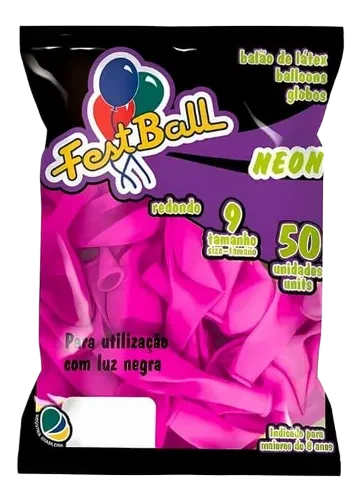 Balões Neon Festball 9" CORES