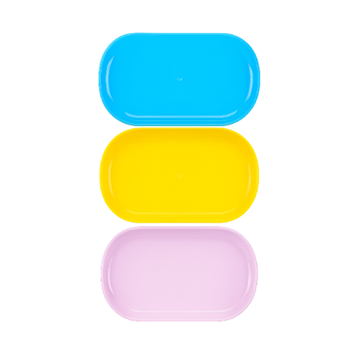 Bandeja Oval 22x13cm CORES