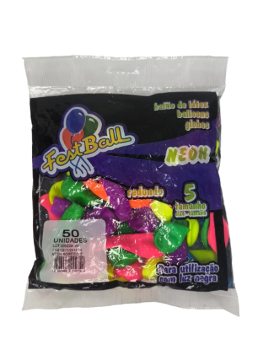 Balões Neon Festball 5" CORES