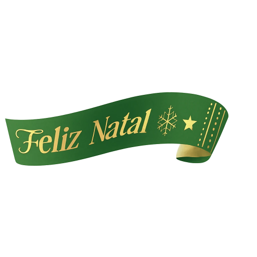 Rolo Fita Maxi Feliz Natal Verde 16mm x 50m