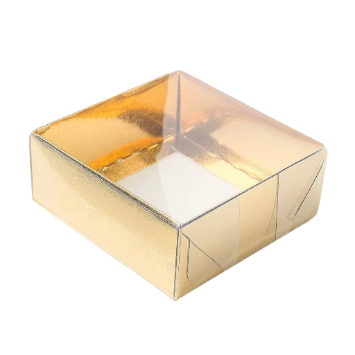 Caixa 4 Doces com Tampa PVC 7x7x3 CORES