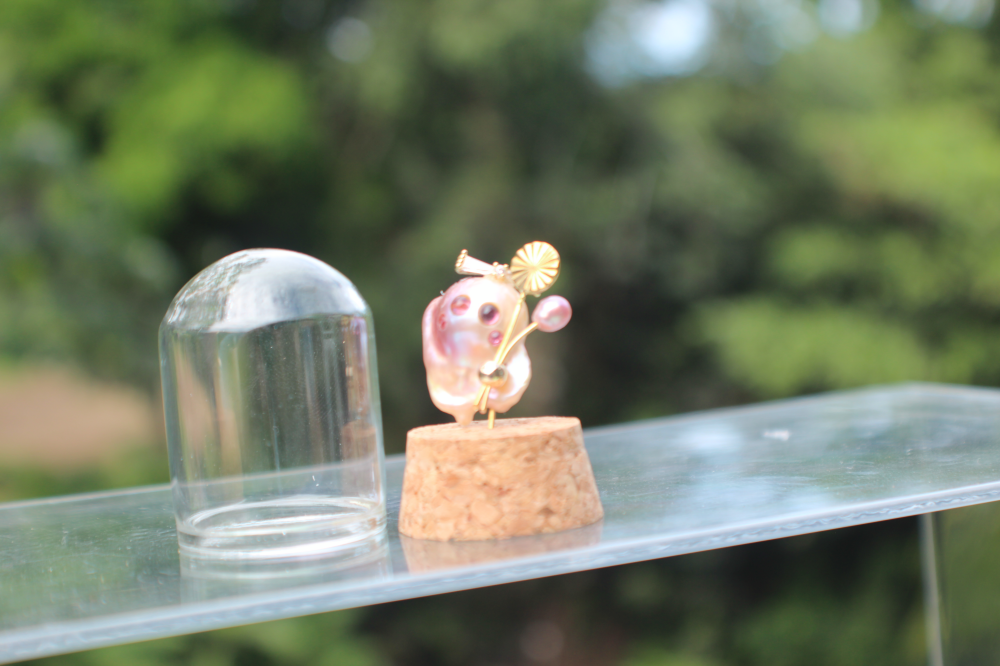 Miniature Pearl Ghost Figurine