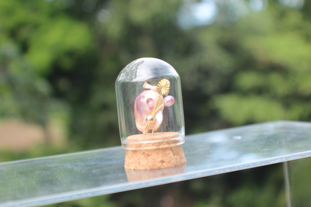 Miniature Pearl Ghost Figurine