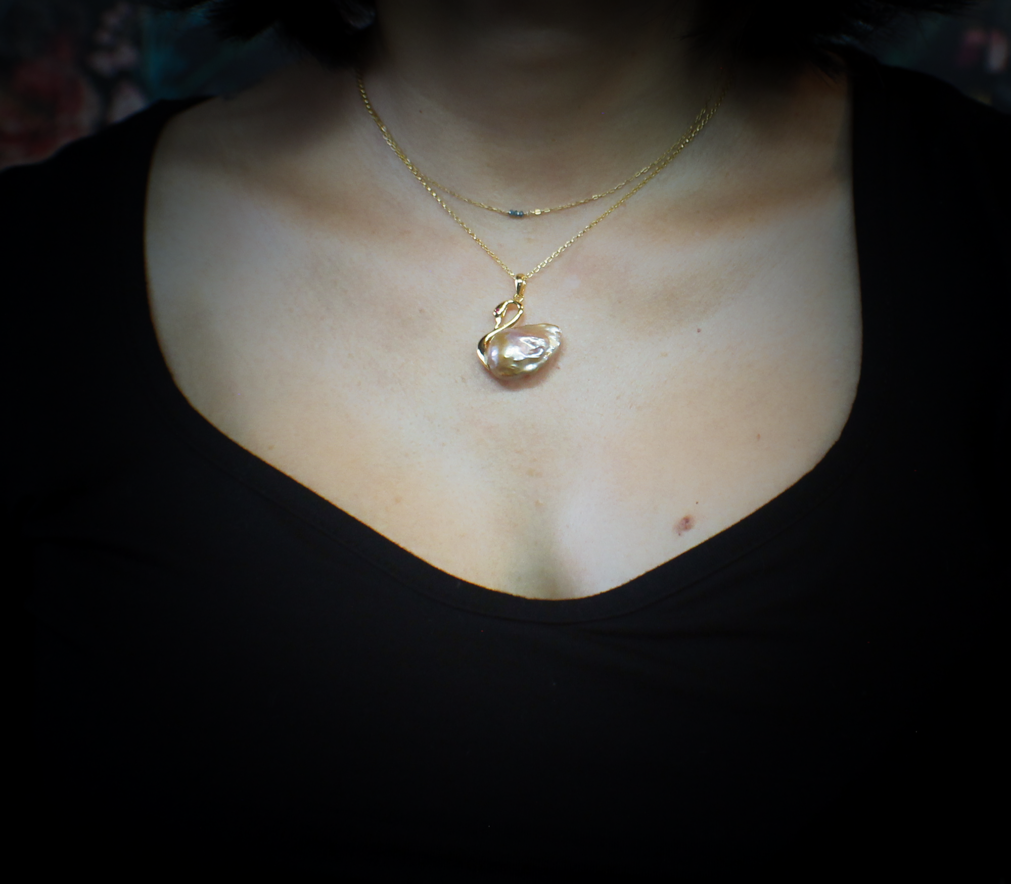 The Velvet Swan Necklace