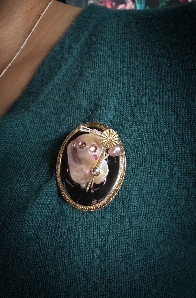 Lucky Penny Brooch