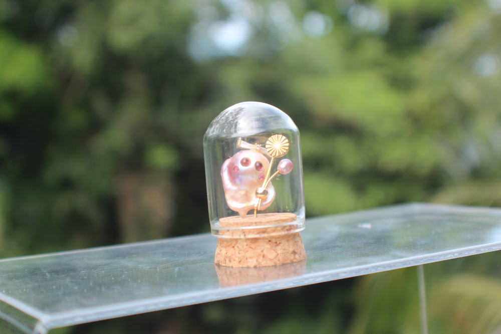 Miniature Pearl Ghost Figurine