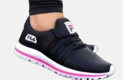 FILA PRETO COM ROSA 