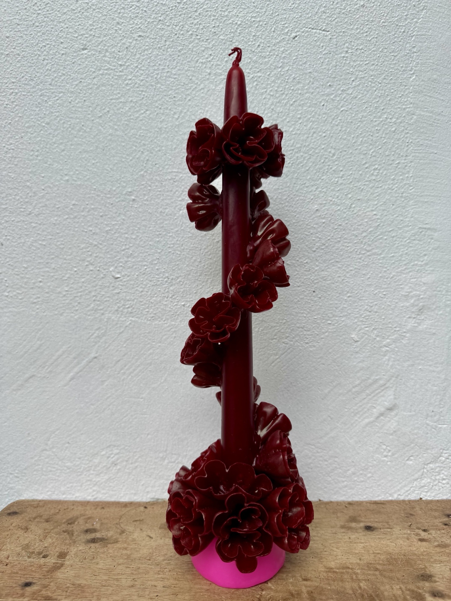 Serpent Floral Candle-  Vino