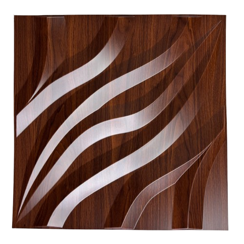 PANEL PVC 3D MADERA 50cm x 50cm
