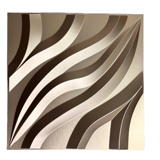 PANEL 3D CHAMPAGNE 50cm x 50cm