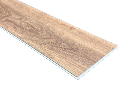 PISO SPC CEREZO, 18,2cm X 1,22m , 5mm de grosor, hule IXPE de 1mm incluido, capa de desgaste ,5mm, no requiere pegamento