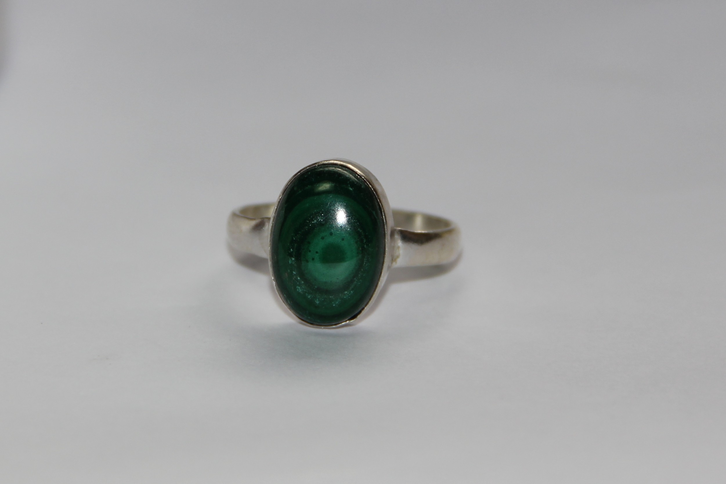 Anillo Malaquita Ovalado
