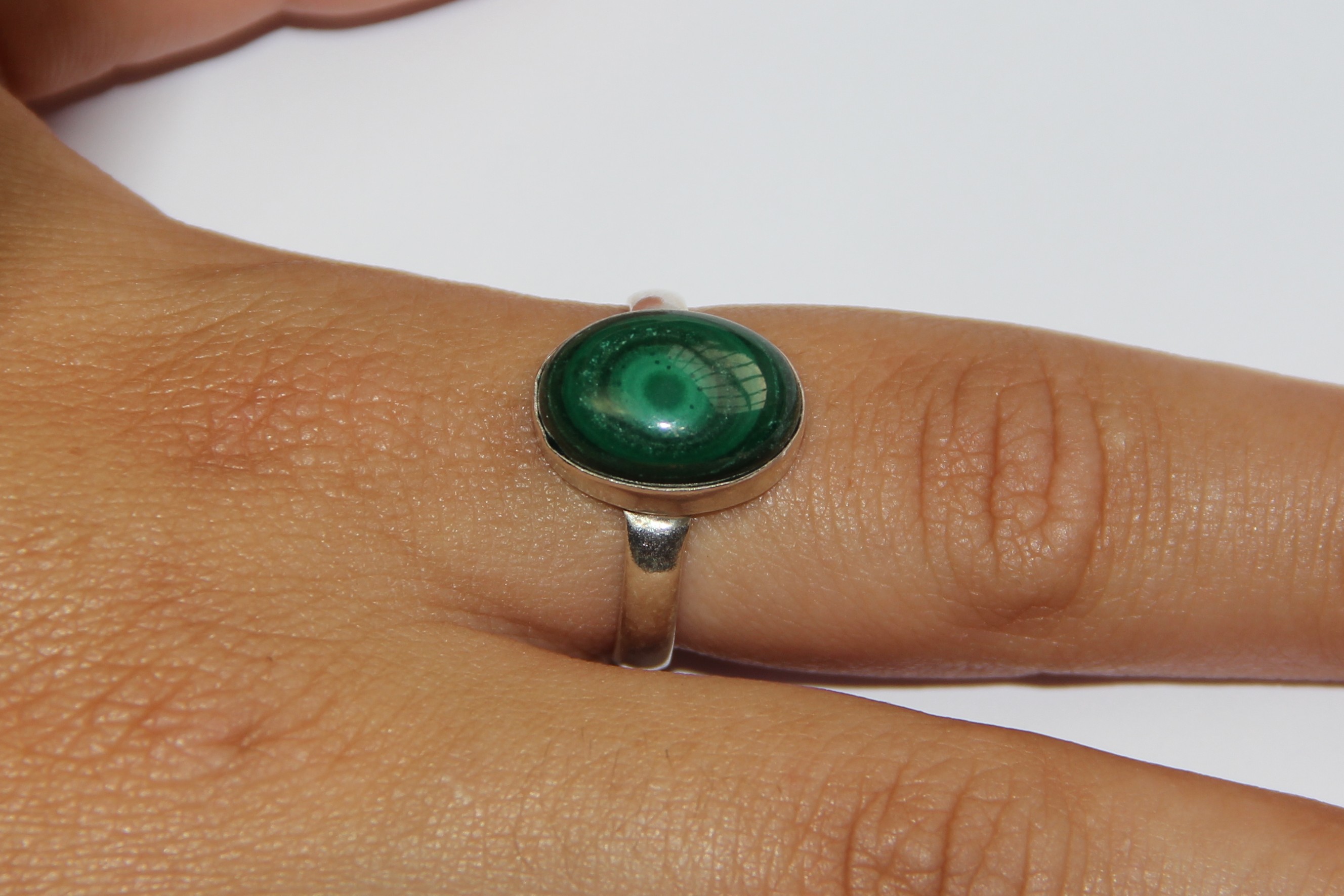 Anillo Malaquita Ovalado