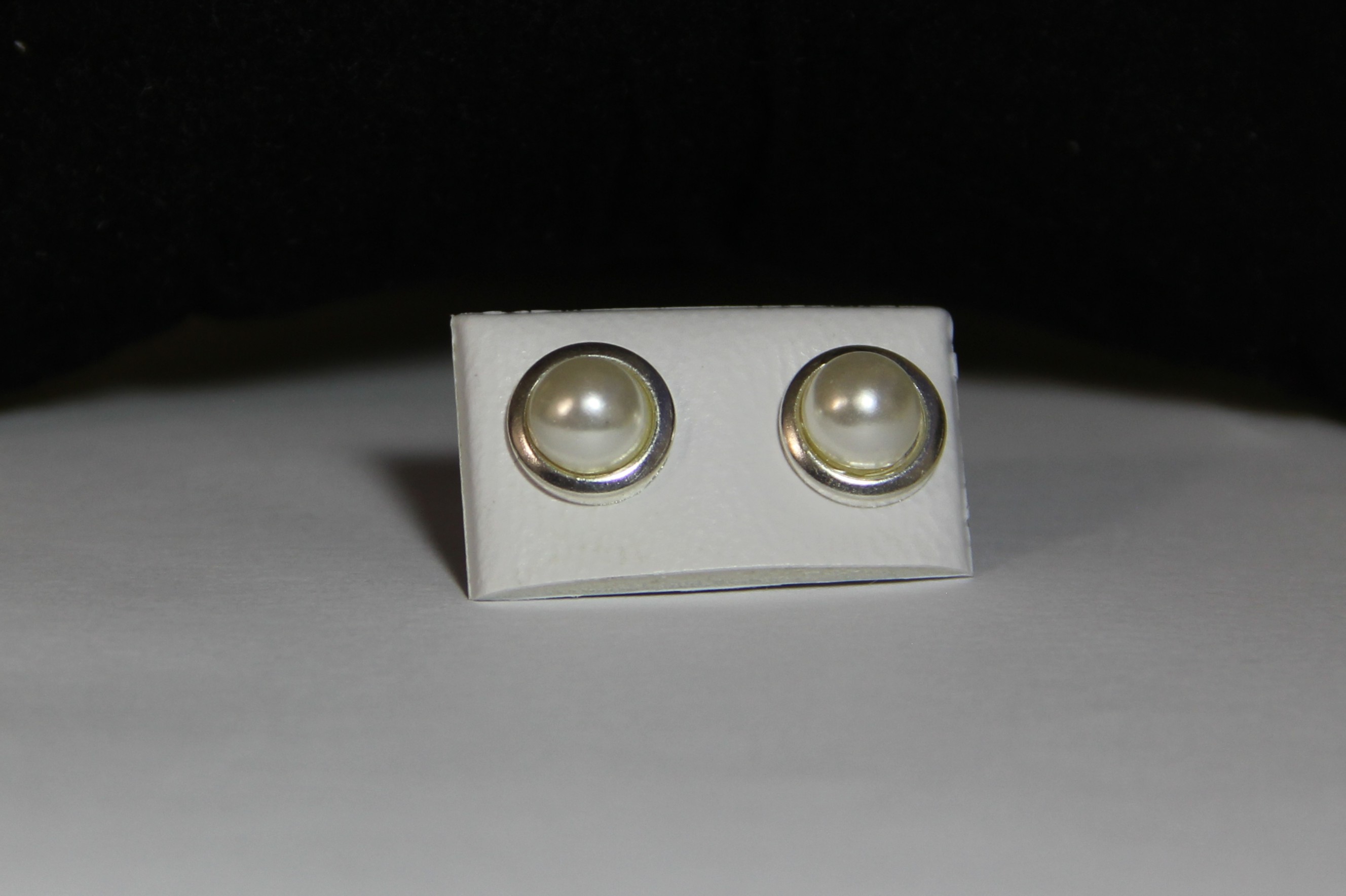 Pendientes De Perlas Botón