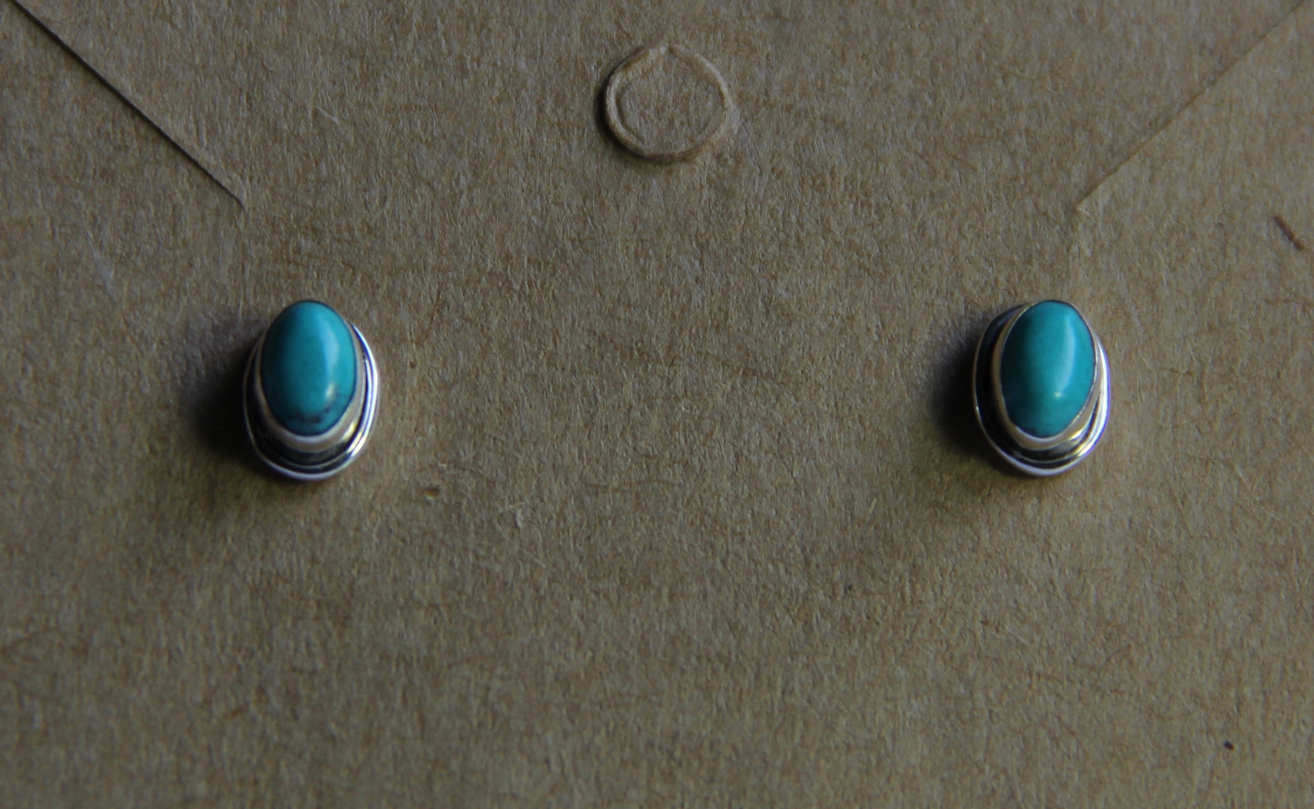 Pendientes Turquesa Liso