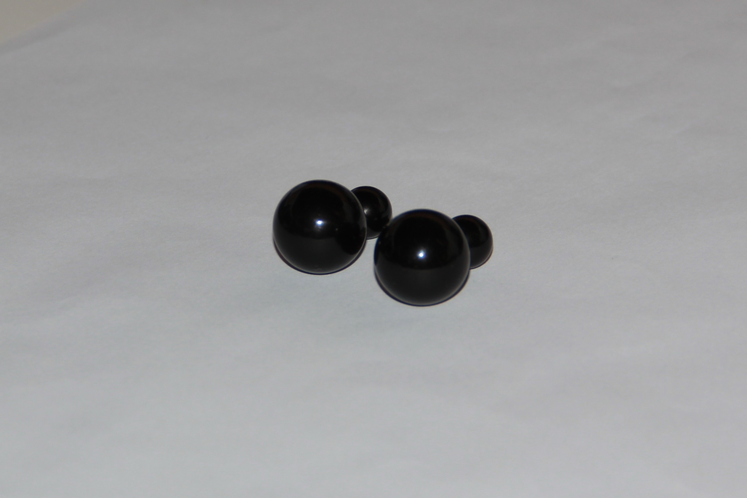 Pendientes De Perlas Negras