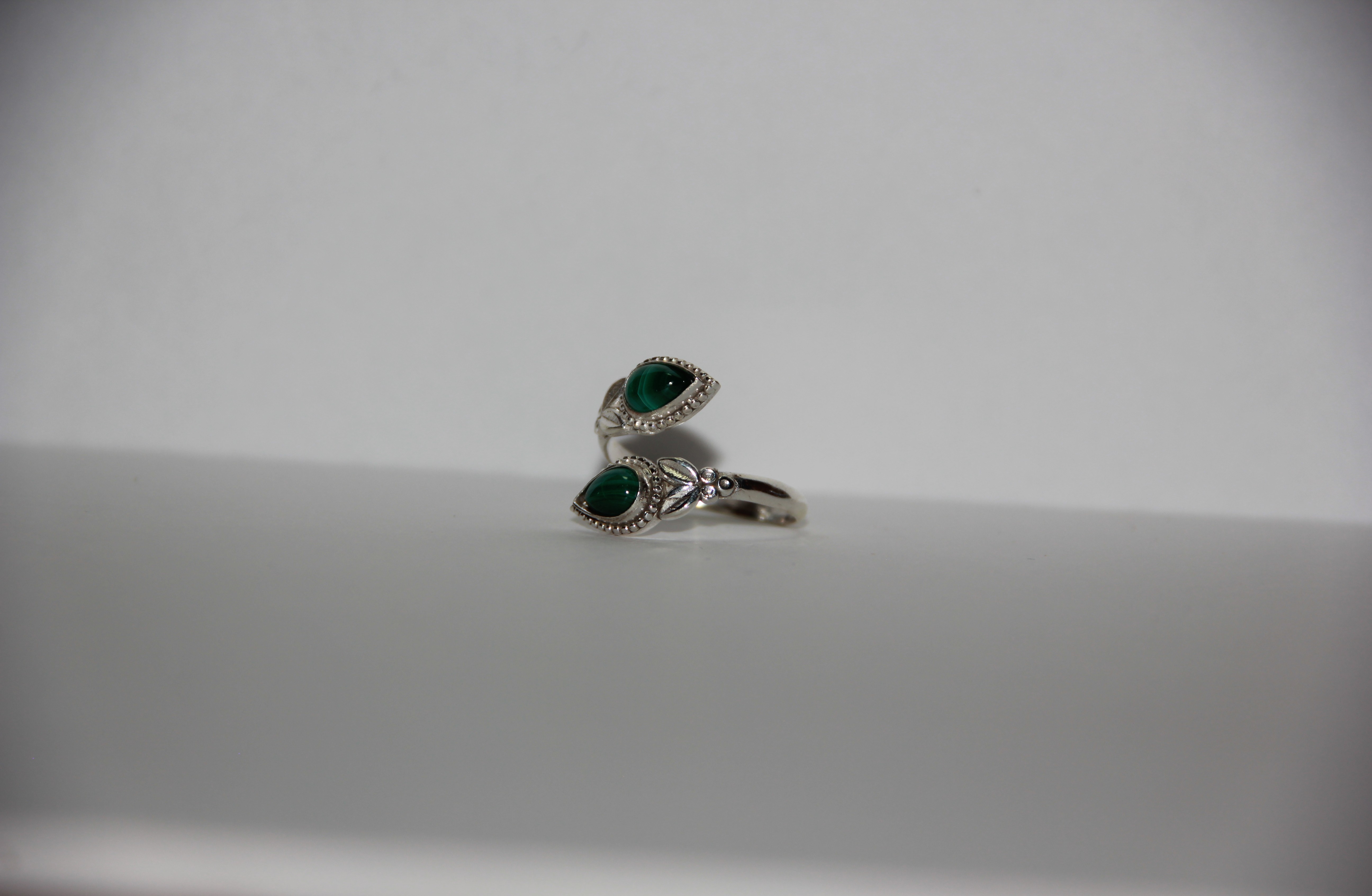 Anillo Malaquita Doble