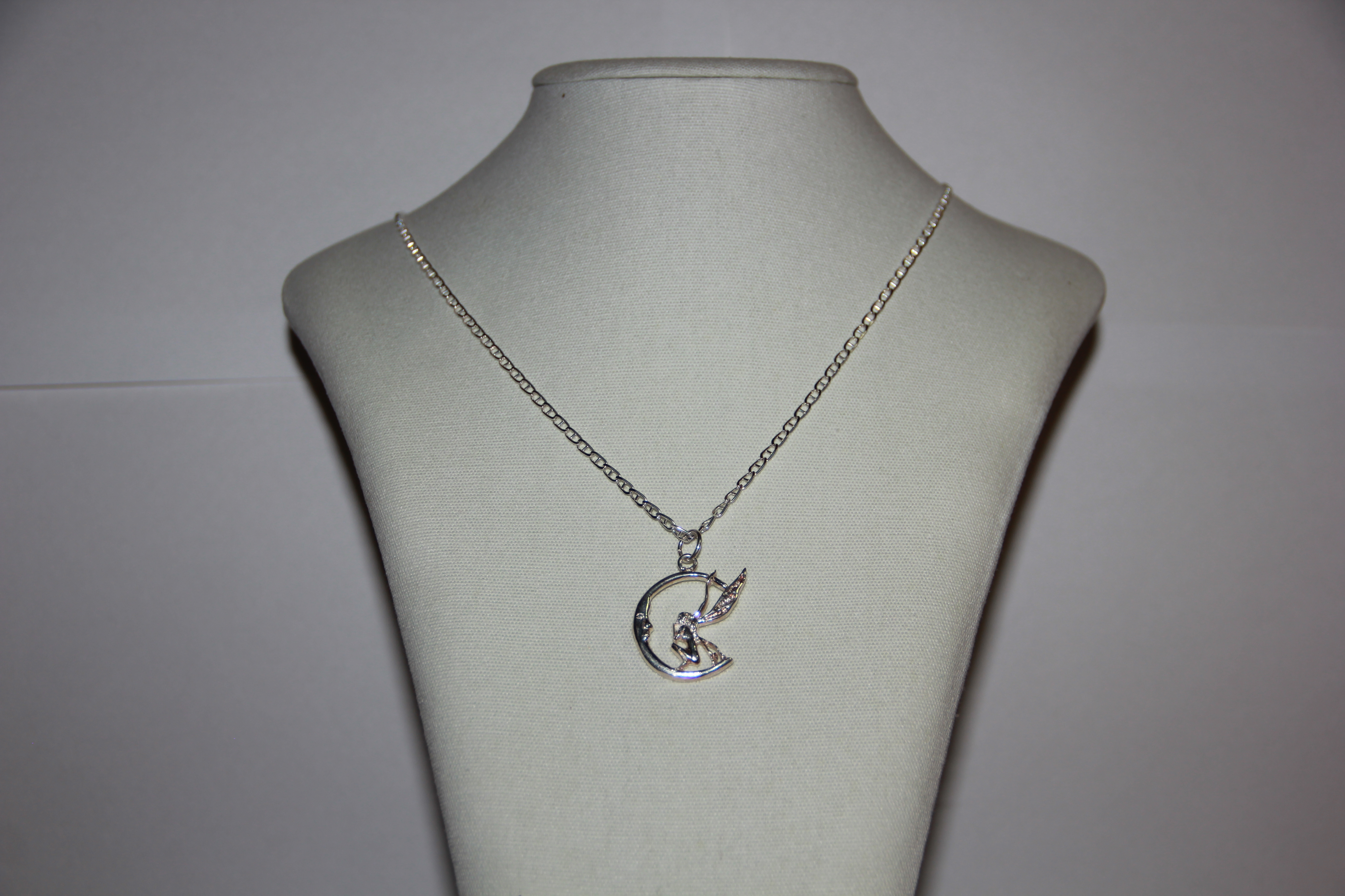 Colgante De Hada Y Media Luna