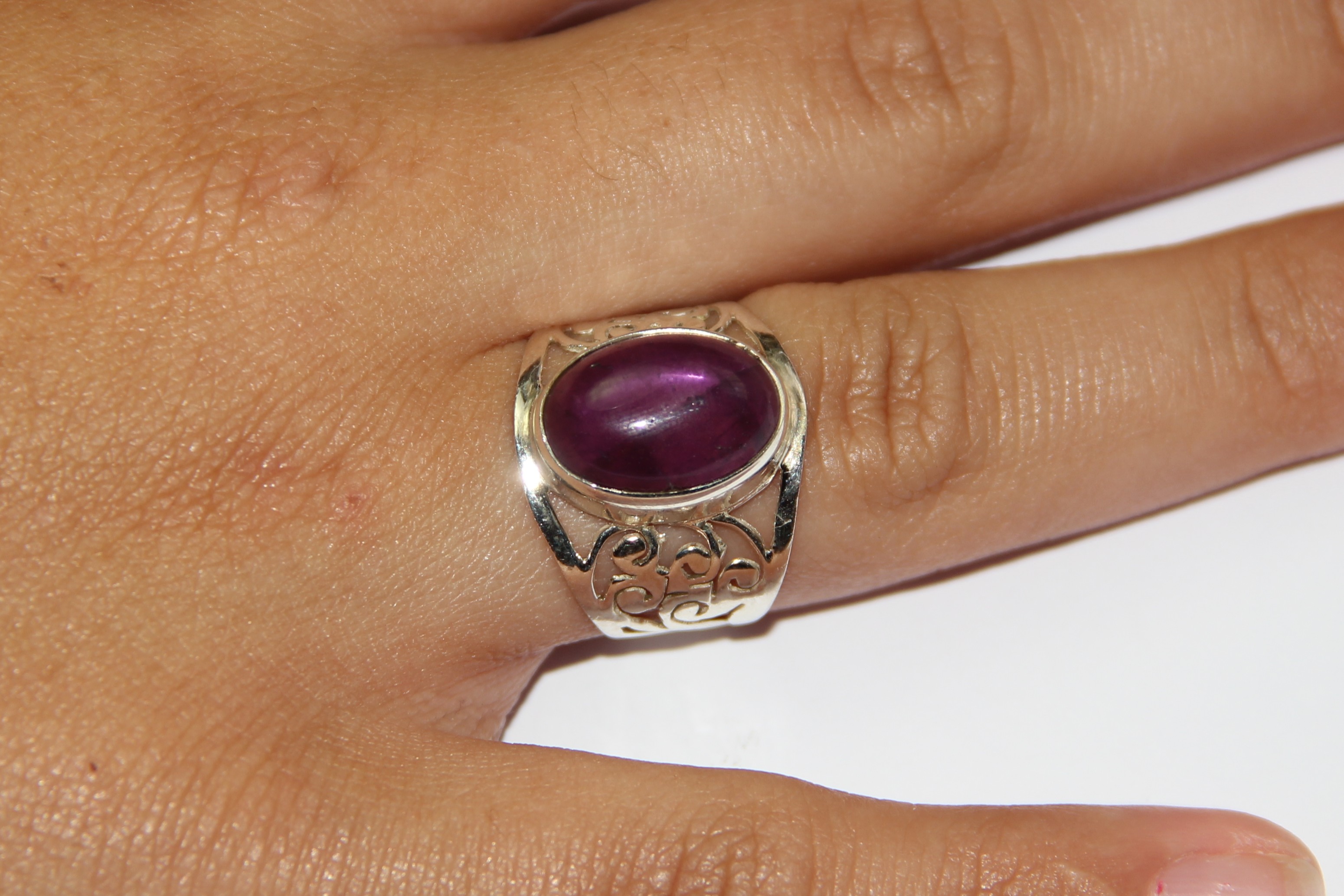 Anillo Amatista Ovalado