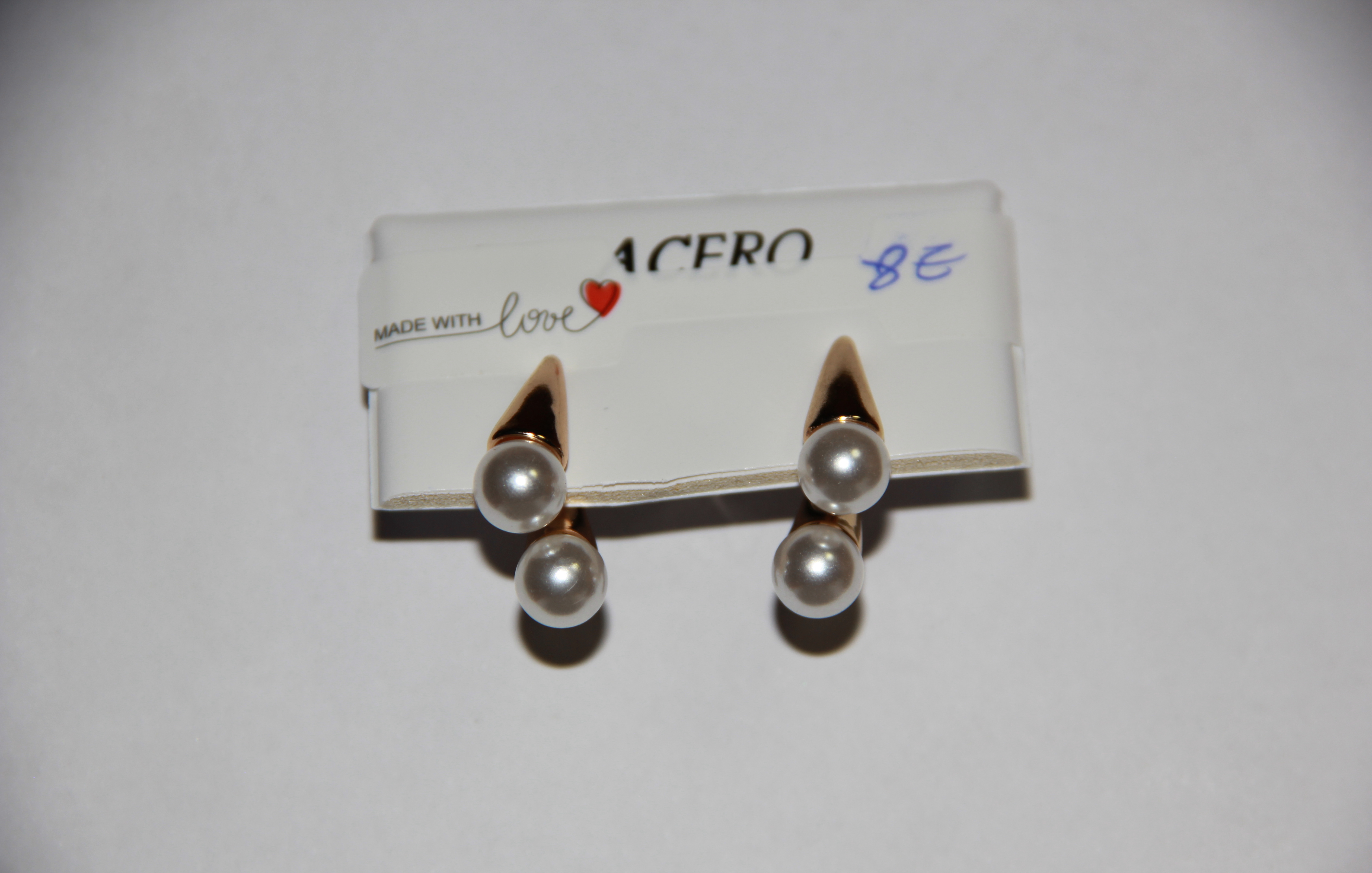 Pendientes De Perlas Blancas