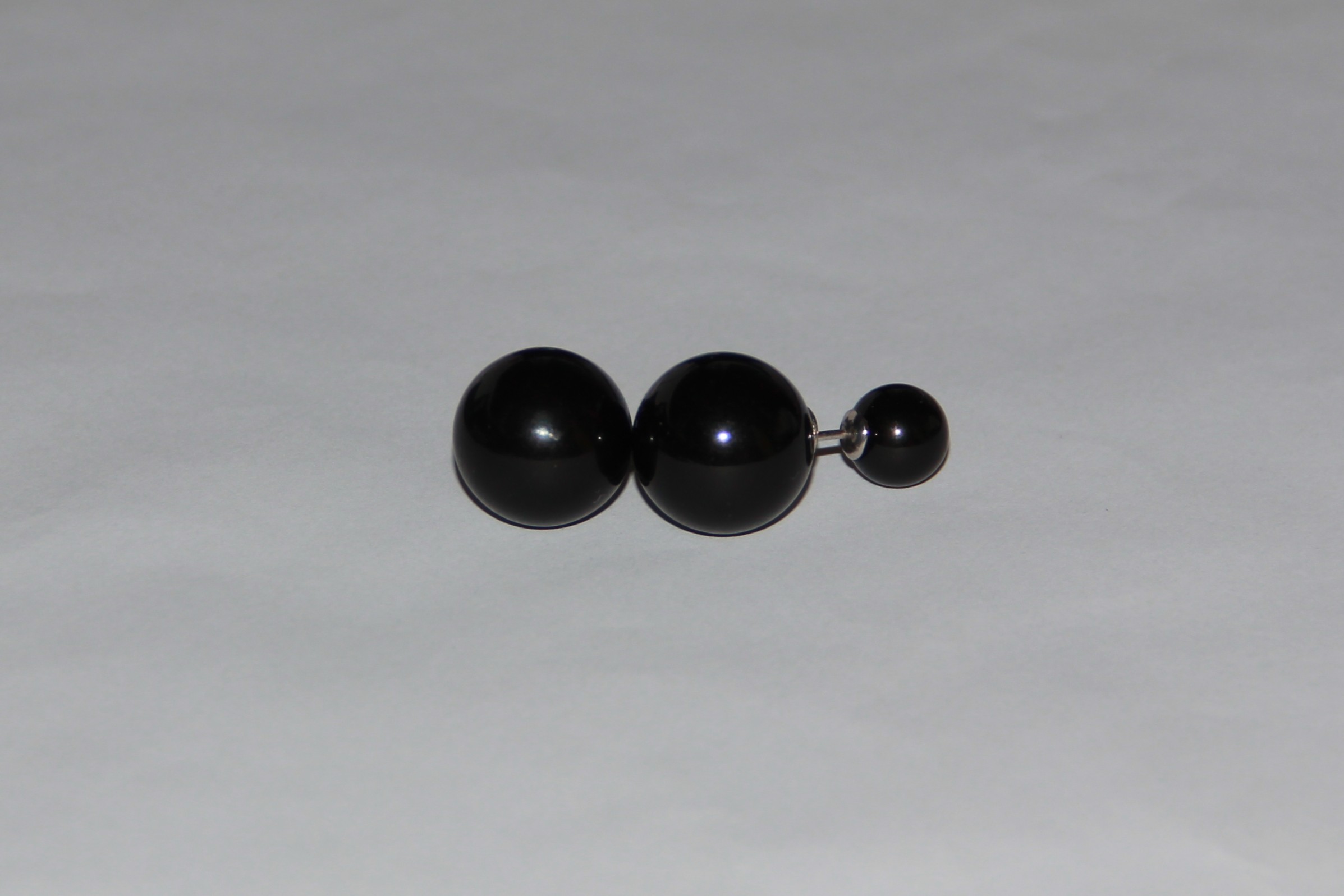Pendientes De Perlas Negras