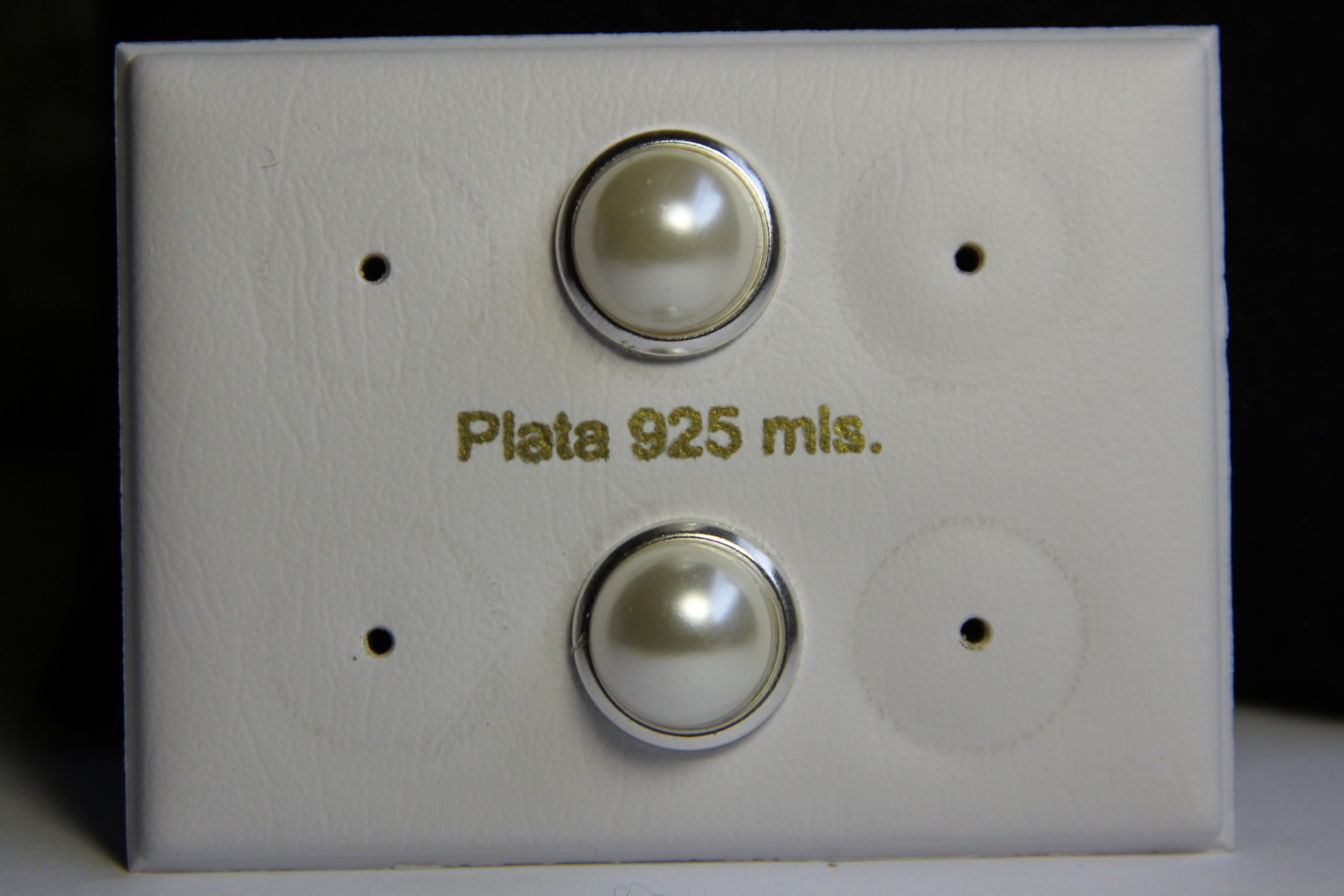 Pendientes De Perlas Botón