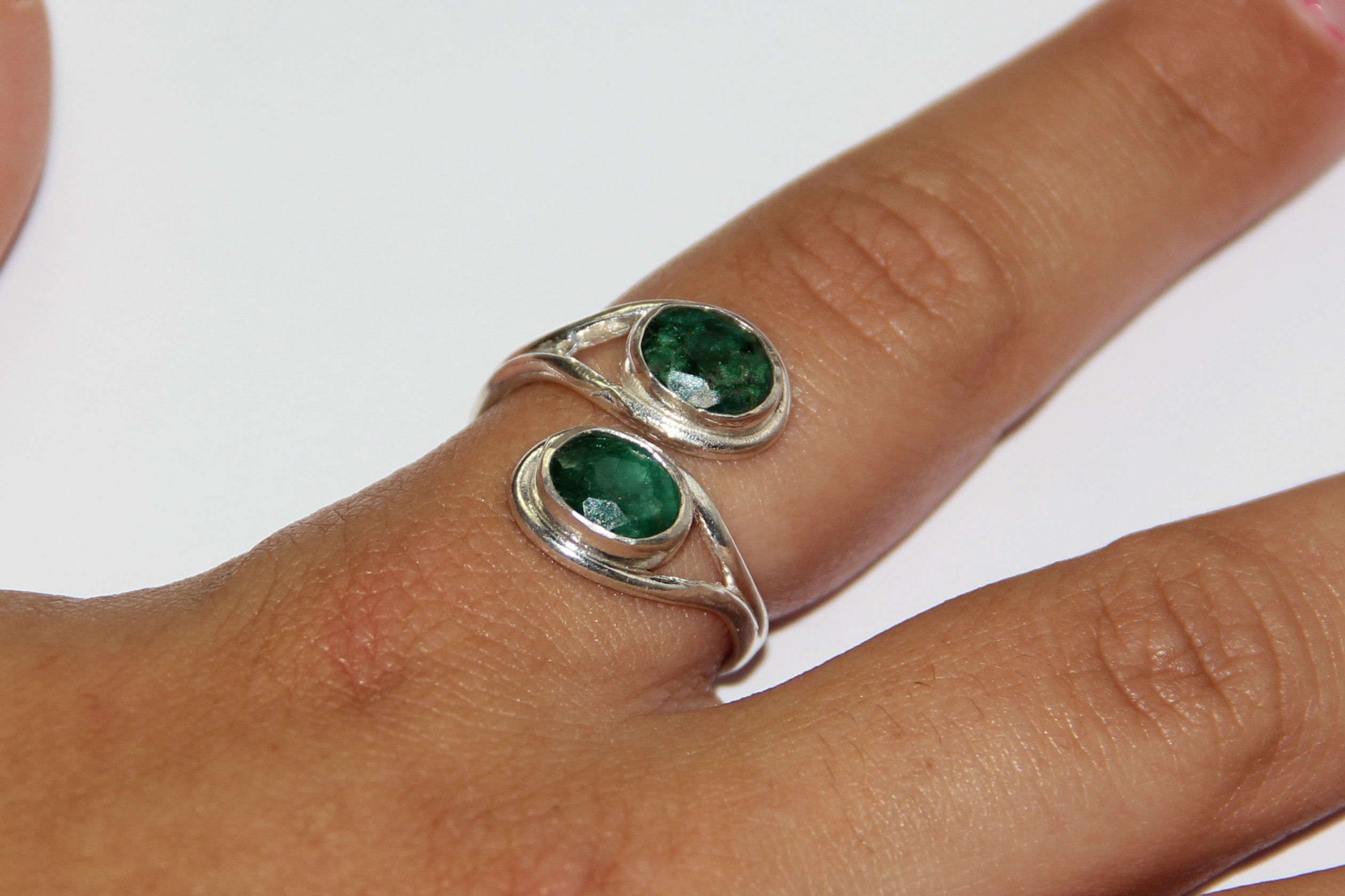 Anillo Malaquita Doble