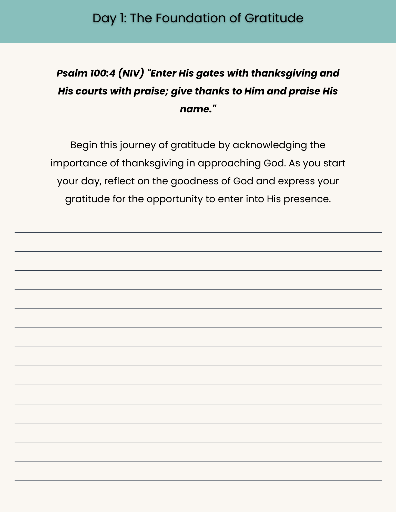 Be Thankful 10-Day Devotional