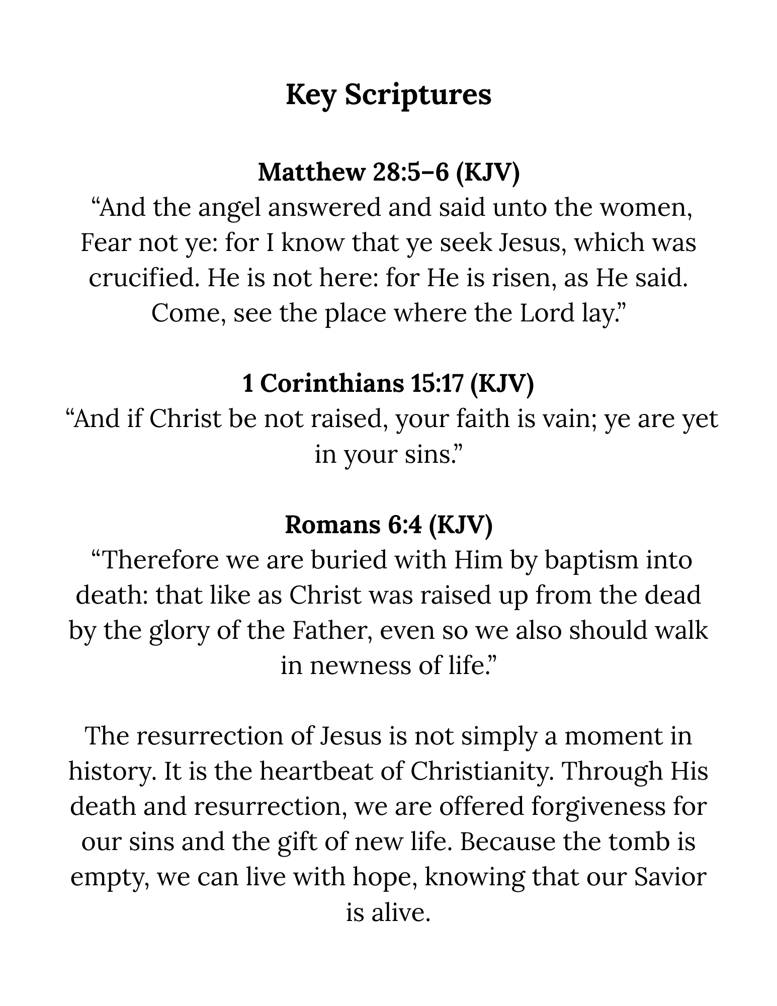 Easter Reflection Digital Mini Devotional