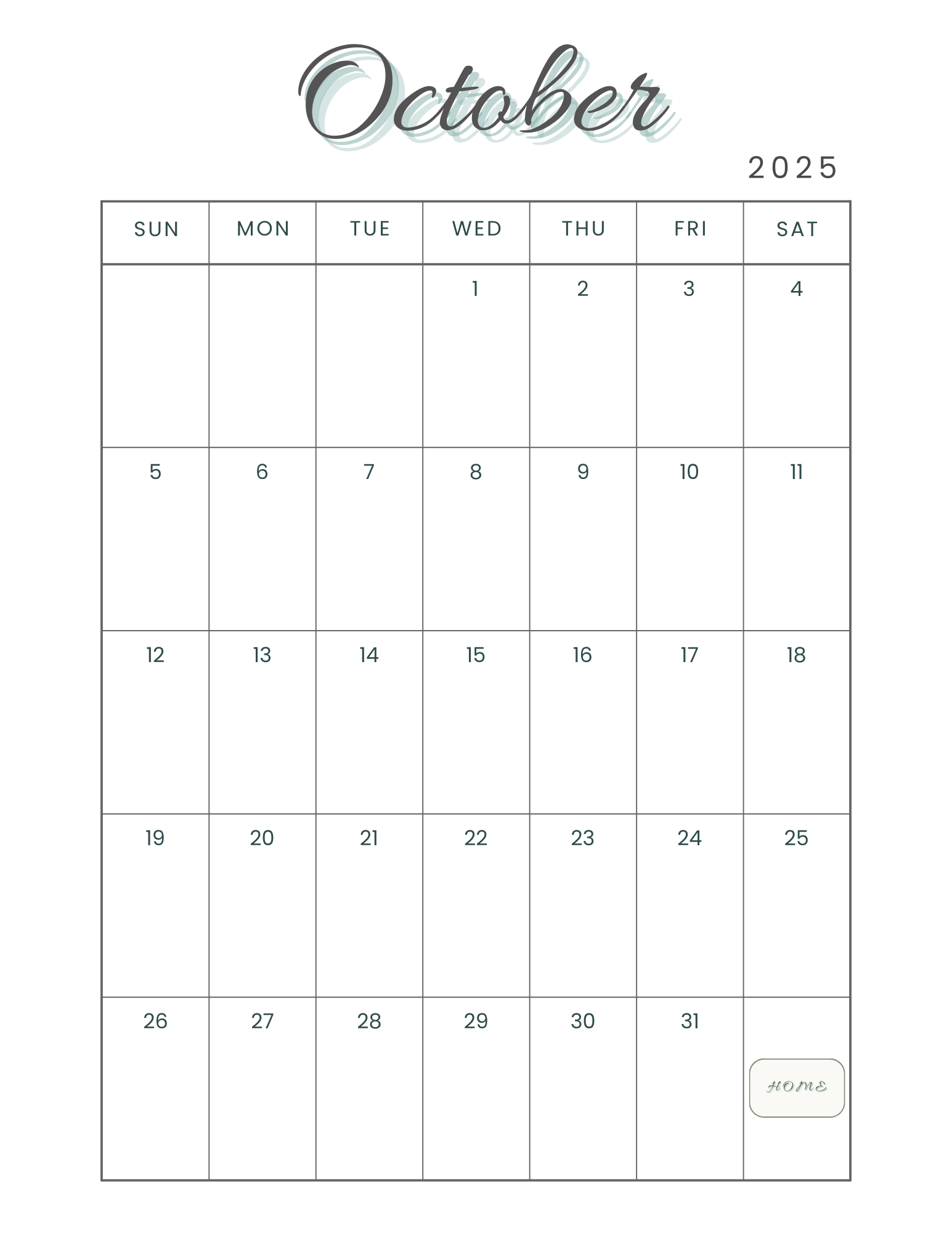 A Little Bit of Faith October Daily Digital Planner