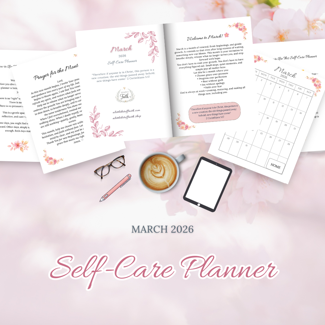 March 2026 Digital Self-Care Planner