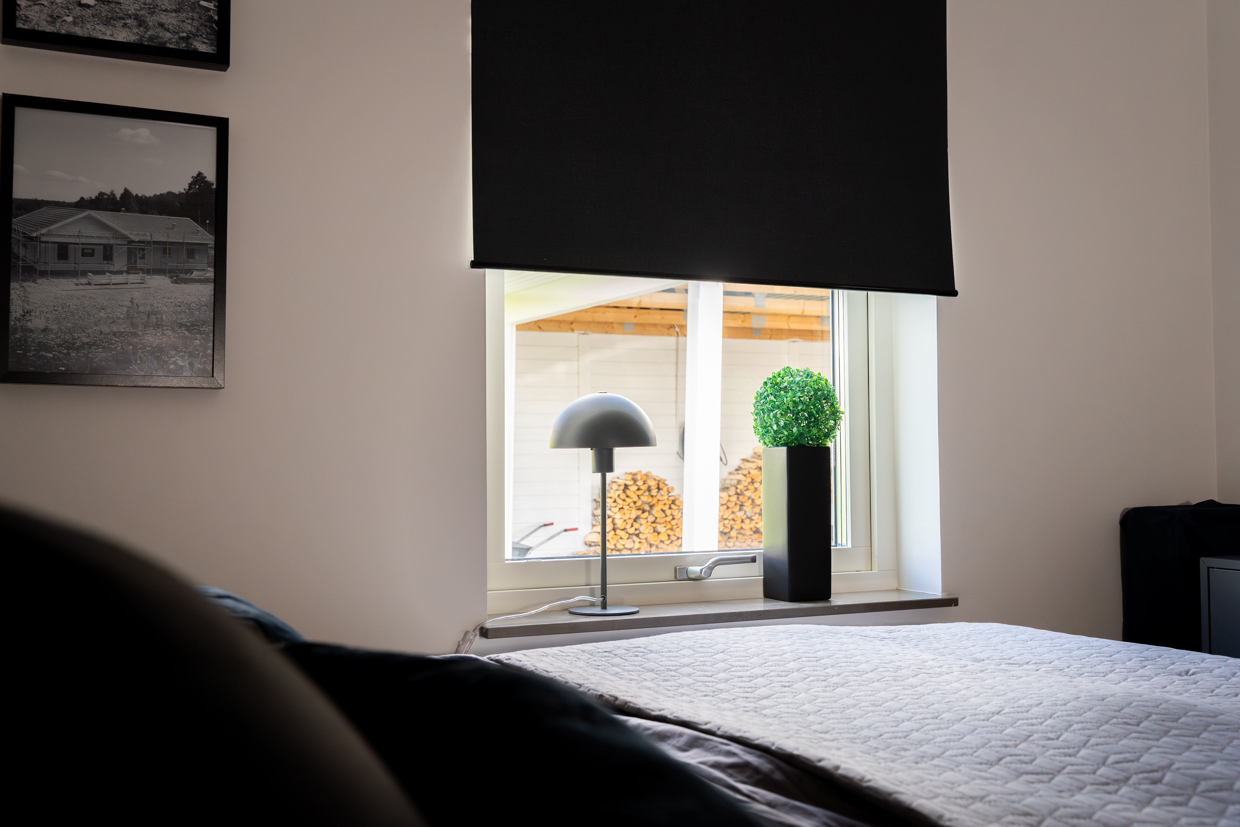 Blackout Roller Shade in Pure Black
